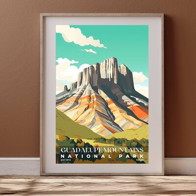 Guadalupe Mountains National Park Poster, Travel Art, Office Poster, Home Decor | S3 - image4